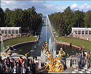 Петергоф -- Супер фонтан (Petergof -- Fountain)